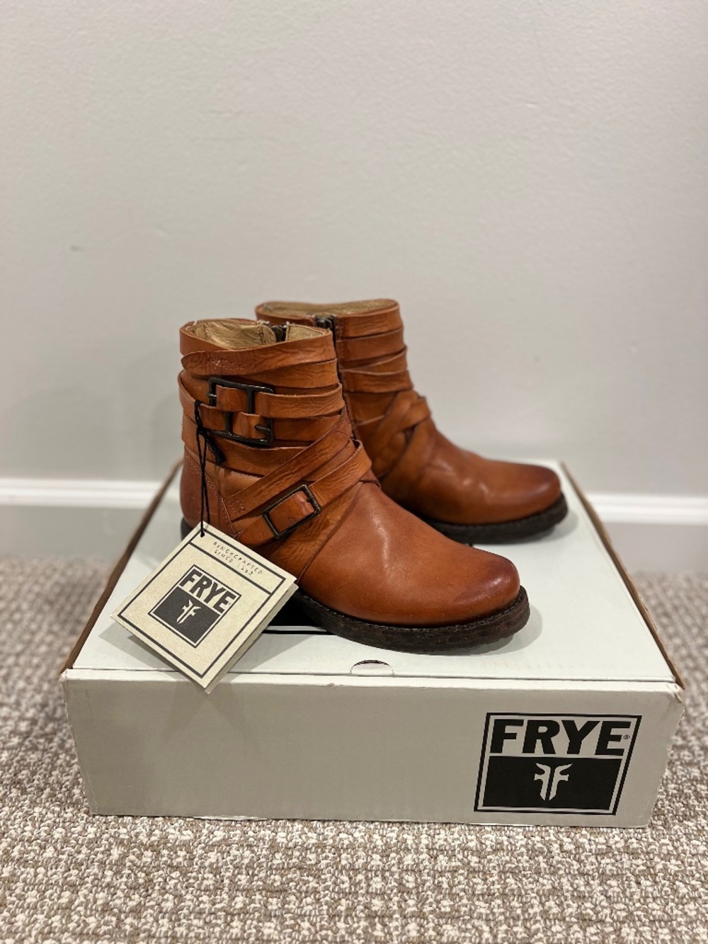 Frye Boots - Veronica Strappy Brown